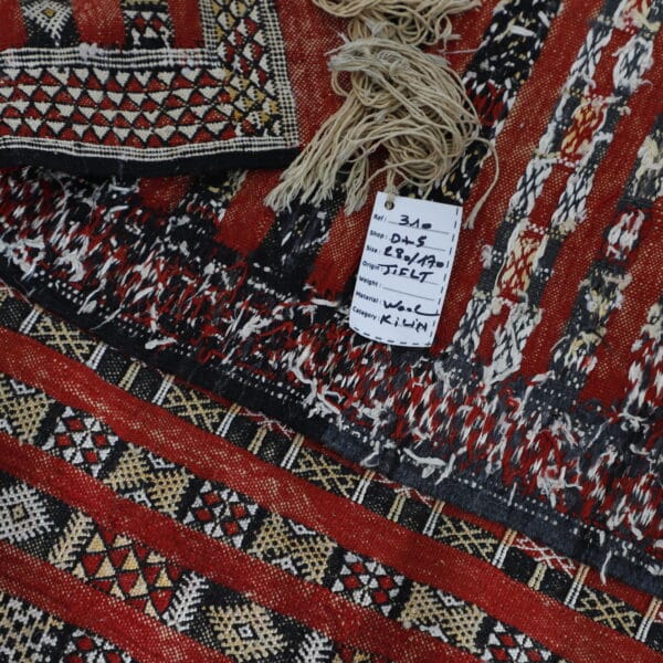 Vintage Tiffelt Kilim 9.2x5.6 Ft – Handcrafted Moroccan Rug - Image 6