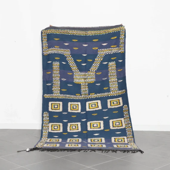 Vintage Kilim Rug 8.0x4.6 Ft – Handmade Moroccan Rug