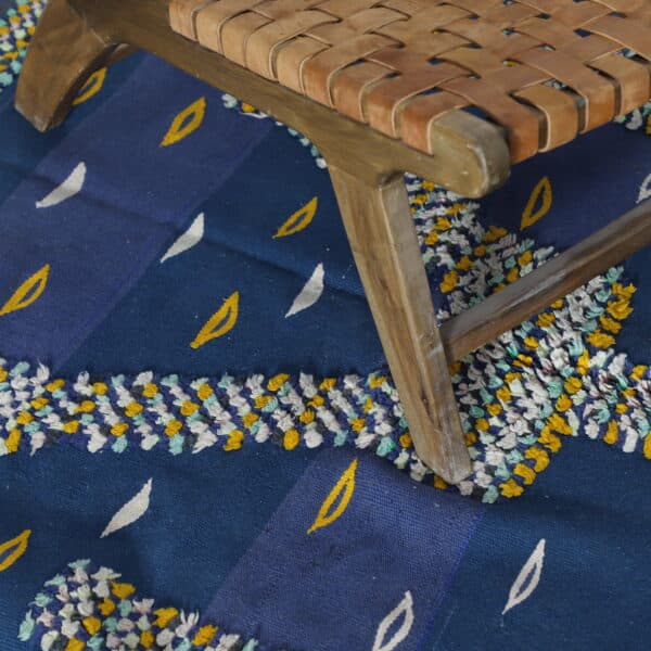 Vintage Kilim Rug 8.0x4.6 Ft – Handmade Moroccan Flatweave - Image 3