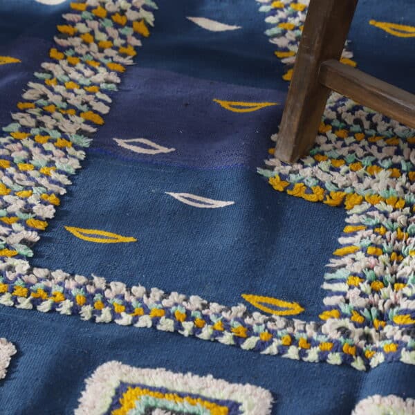 Vintage Kilim Rug 8.0x4.6 Ft – Handmade Moroccan Flatweave - Image 5
