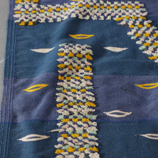 Vintage Kilim Rug 8.0x4.6 Ft – Handmade Moroccan Flatweave - Image 10