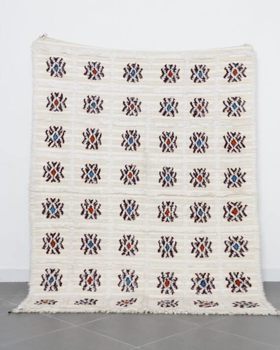 Wedding Blanket 7.2x5.4 Ft handmade in Morocco with traditional Berber craftsmanship
