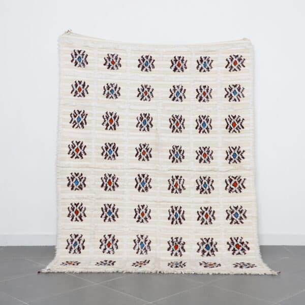 Wedding Blanket 7.2x5.4 Ft handmade in Morocco with traditional Berber craftsmanship