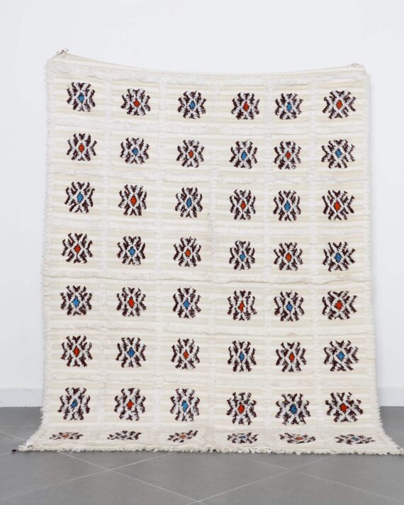 Wedding Blanket 7.2x5.4 Ft handmade in Morocco with traditional Berber craftsmanship