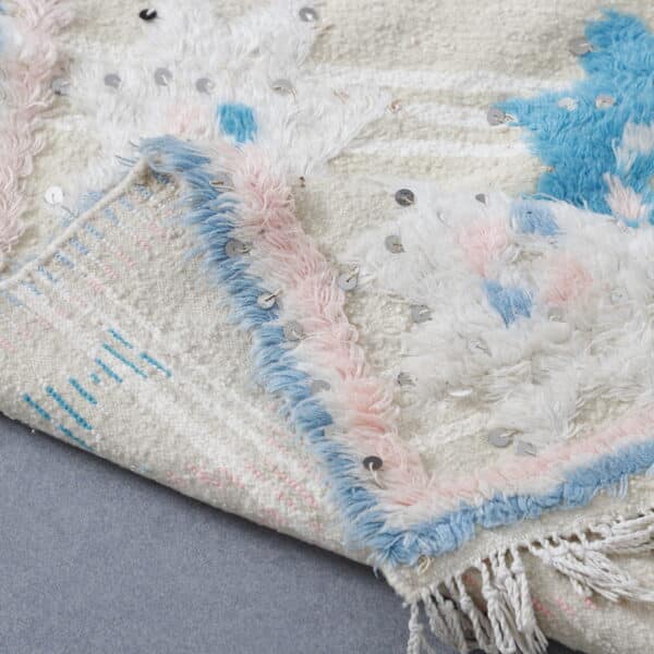 Wedding Blanket 8.5x5.4 Ft – Handmade Moroccan Textile - Image 6