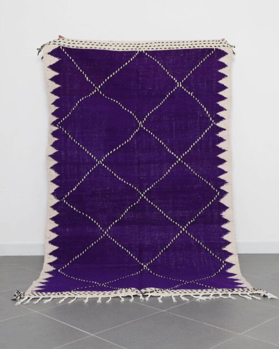 Zanafi Kilim 7.9x4.9 Ft handmade in Morocco with tribal Amazigh motifs