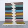 Boujaad Kilim Rug 9.5x6.2 Ft handmade in Morocco with tribal Amazigh motifs