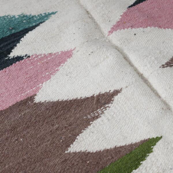 Boujaad Kilim Rug 9.5x6.2 Ft – Handmade Moroccan Flatweave - Image 5