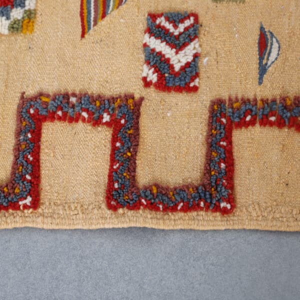 Akhnif Kilim Rug 7.6x4.5 Ft – Handmade Moroccan Flatweave - Image 3