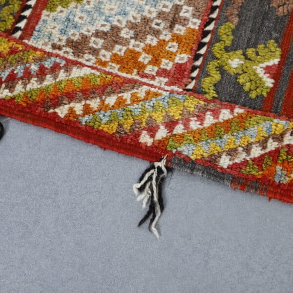 Glaoui Carpet 8.0x4.5 Ft – Moroccan Flatweave & Embroidery - Image 2