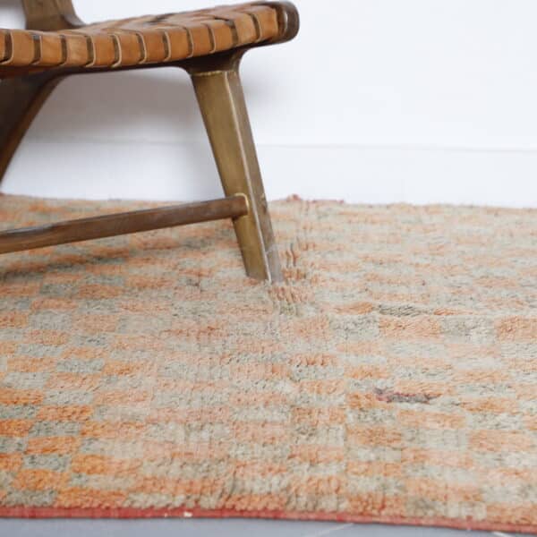 Vintage Rug 7.1x5.2 Ft – Handmade Moroccan Wool Rug - Image 3