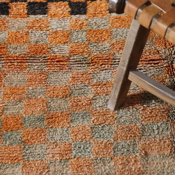 Vintage Rug 7.1x5.2 Ft – Handmade Moroccan Wool Rug - Image 4