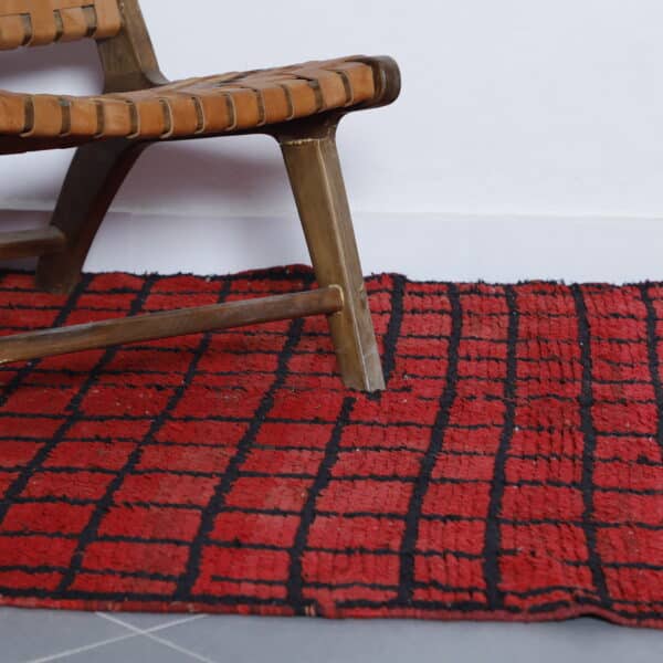 Vintage Rug 7.7x4.9 Ft – Handmade Moroccan Wool Rug - Image 3