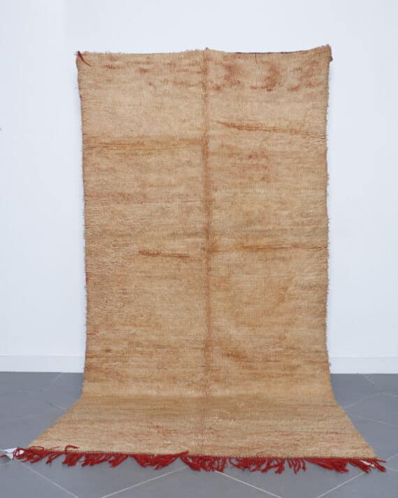 Vintage Rug 9.4x4.6 Ft handmade in Morocco with Amazigh motifs