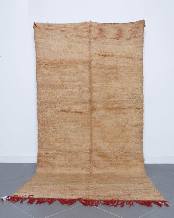 Vintage Rug 9.4x4.6 Ft handmade in Morocco with Amazigh motifs