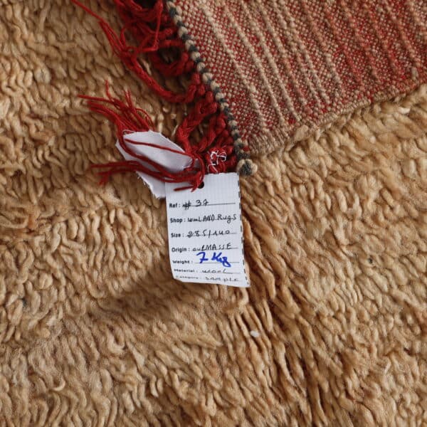 Vintage Rug 9.4x4.6 Ft – Handmade Moroccan Wool Rug - Image 6