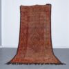 Vintage Rug 9.8x4.7 Ft handmade in Morocco with tribal Amazigh motifs