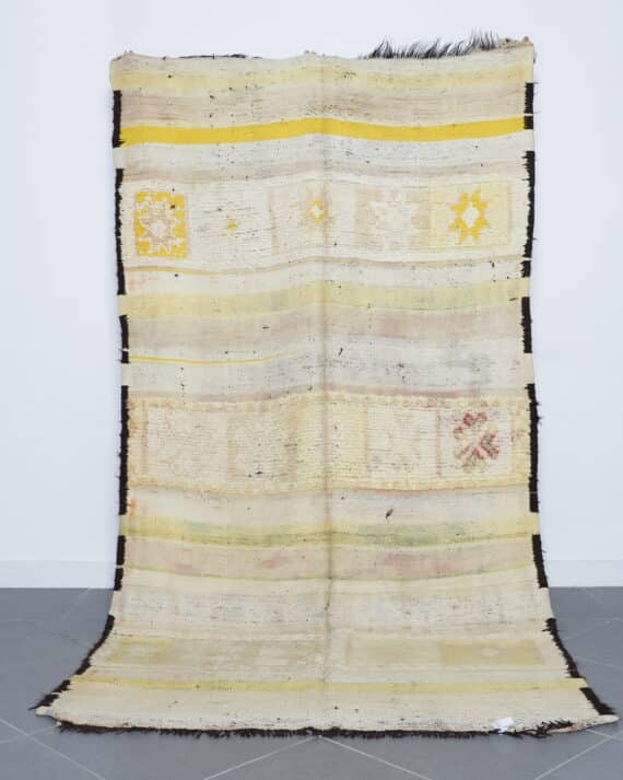 Vintage Boujaad 9.3x4.8 Ft handmade in Morocco with Amazigh motifs