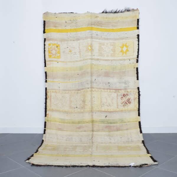 Vintage Boujaad 9.3x4.8 Ft handmade in Morocco with Amazigh motifs