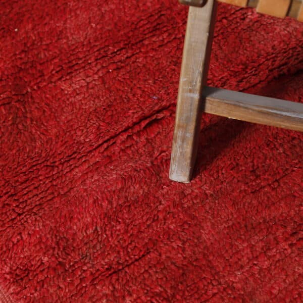 Red Boujaad Carpet 7.3x4.4 Ft – Handmade Moroccan Rug - Image 5