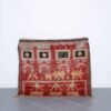 Square Boujaad Rug 5.2x4.5 Ft handmade in Morocco with tribal Amazigh motifs