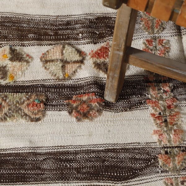 Old Glaoui Kilim 9.3x4.4 Ft – Vintage Moroccan Rug - Image 7