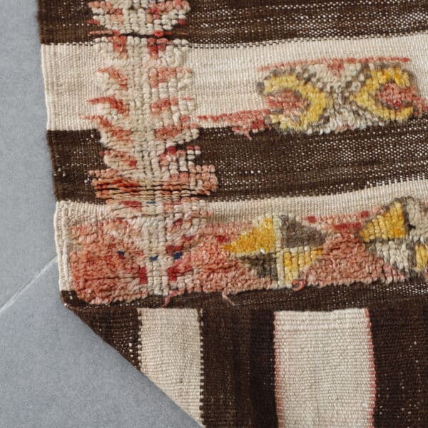 Old Glaoui Kilim 9.3x4.4 Ft – Vintage Moroccan Rug - Image 3