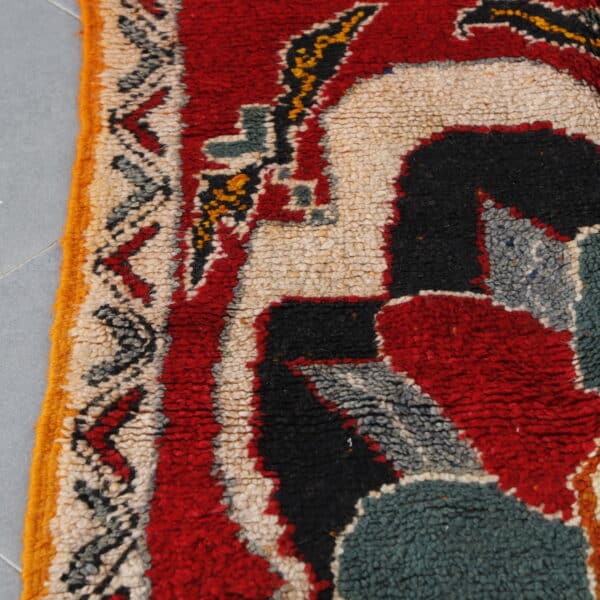 Taznakht Carpet 8.9x3.3 Ft – Handmade Moroccan Wool Rug - Image 4