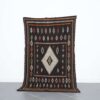 Vintage Taznakht Kilim Rug 7.5x4.5 Ft handmade in Morocco with Amazigh motifs