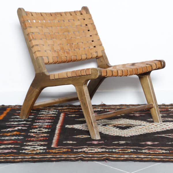 Vintage Taznakht Kilim Rug 7.5x4.5 Ft - Image 8