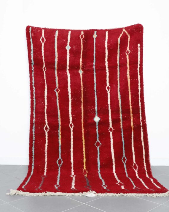 Boujaad rug 8.9x5.2 Ft handmade in Morocco with vintage tribal motifs