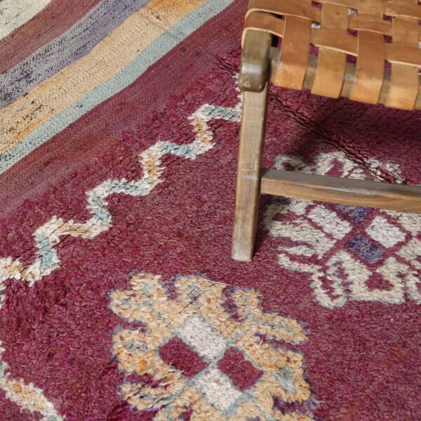 Vintage Carpet 10.1x4.9 Ft – Moroccan Wool Rug - Image 3