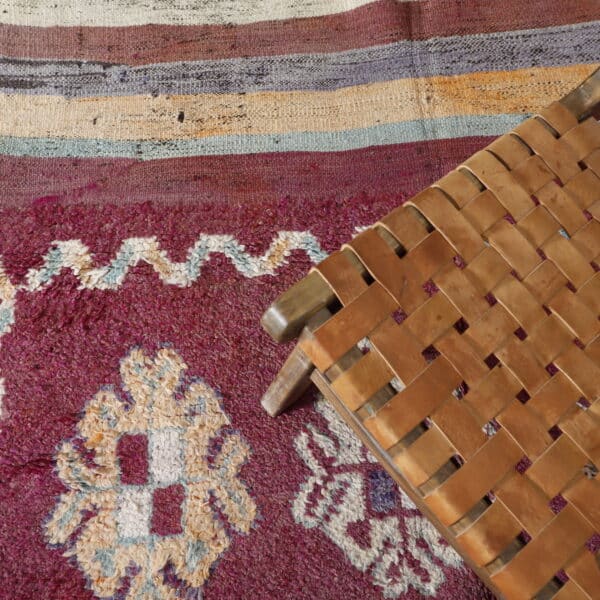 Vintage Carpet 10.1x4.9 Ft – Moroccan Wool Rug - Image 4