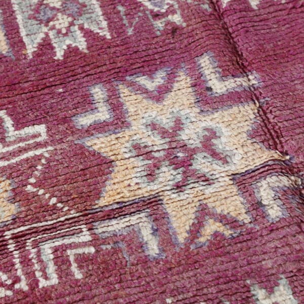 Vintage Carpet 10.1x4.9 Ft – Moroccan Wool Rug - Image 9