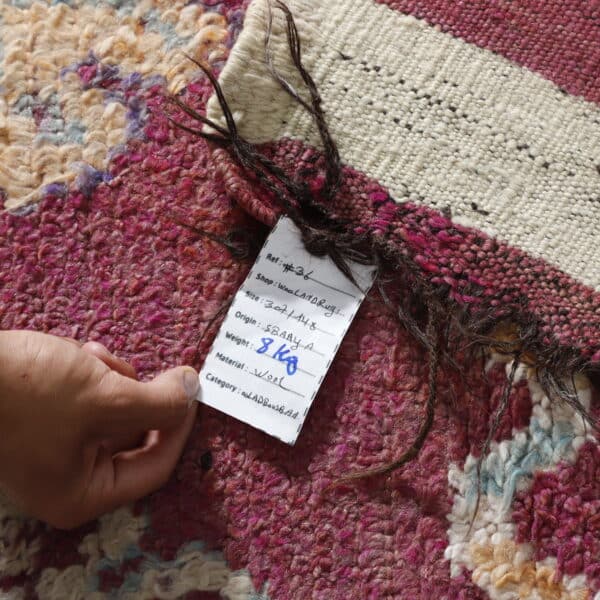 Vintage Carpet 10.1x4.9 Ft – Moroccan Wool Rug - Image 10