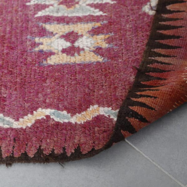 Vintage Carpet 10.1x4.9 Ft – Moroccan Wool Rug - Image 11