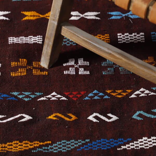 Kilim Rug 8.4x4.1 Ft – Moroccan Rug - Image 8