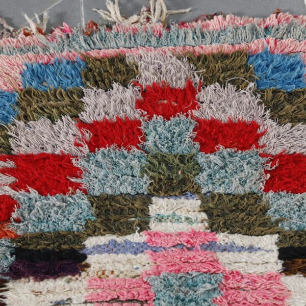 Boucherouite 8.7x2.0 Ft – Handmade Moroccan Rug - Image 5