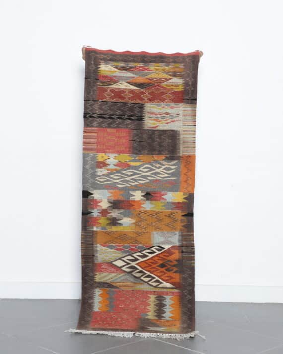 Berber Rug Pecasso 5.4x2.0 Ft handmade in Morocco with abstract motifs