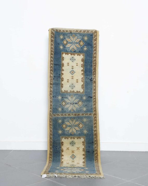 Vintage Taznakht 6.5x1.8 Ft handmade in Morocco with Amazigh symbols