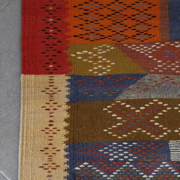 Pecasso Kilim Rug 5.1x1.9 Ft – Abstract Moroccan Rug - Image 5