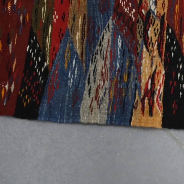 Colorful Taznakht Kilim 4.9x2.2 Ft – Moroccan Rug - Image 3