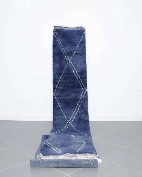 Taznakht Runner 16.4x2.1 Ft handmade in Morocco with Amazigh symbols