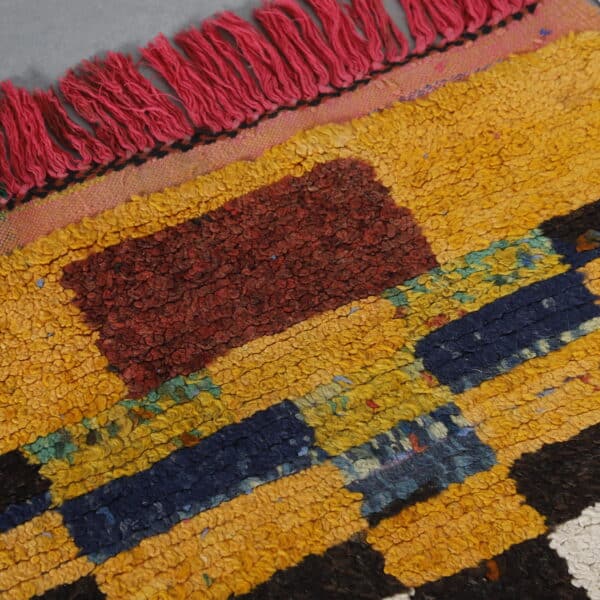 Vintage Taznakht 5.4x2.4 Ft – Handmade Moroccan Wool Rug - Image 4