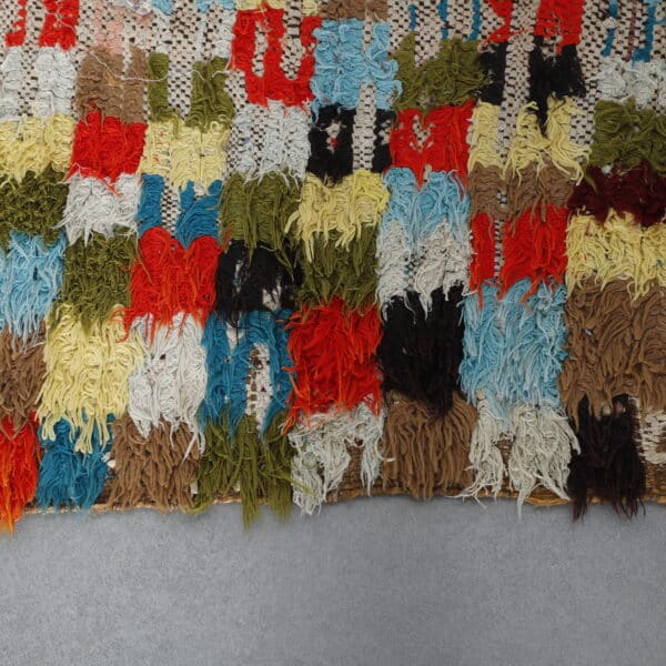 Boucherouite Runner 7.0x2.5 Ft – Handmade Moroccan Rug - Image 3