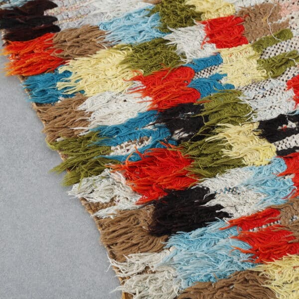 Boucherouite Runner 7.0x2.5 Ft – Handmade Moroccan Rug - Image 5