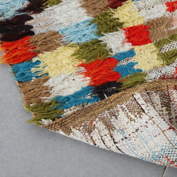 Boucherouite Runner 7.0x2.5 Ft – Handmade Moroccan Rug - Image 7