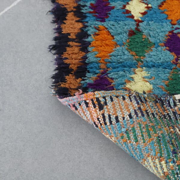 Boucherouite 6.2x2.9 Ft – Handmade Moroccan Rug - Image 6