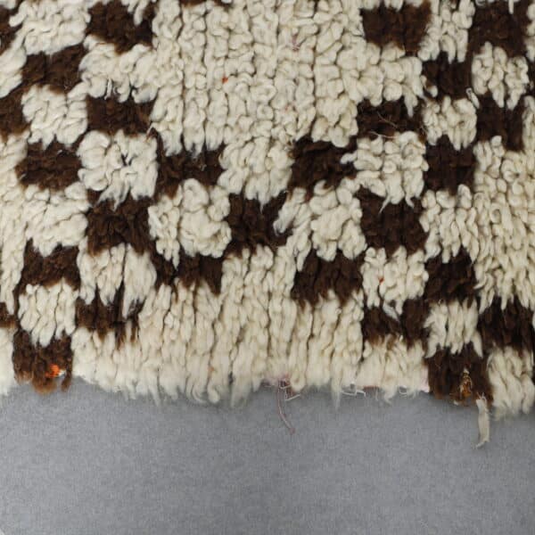 Vintage Beni Ourain 6.7x2.8 Ft – Moroccan Wool Rug - Image 3