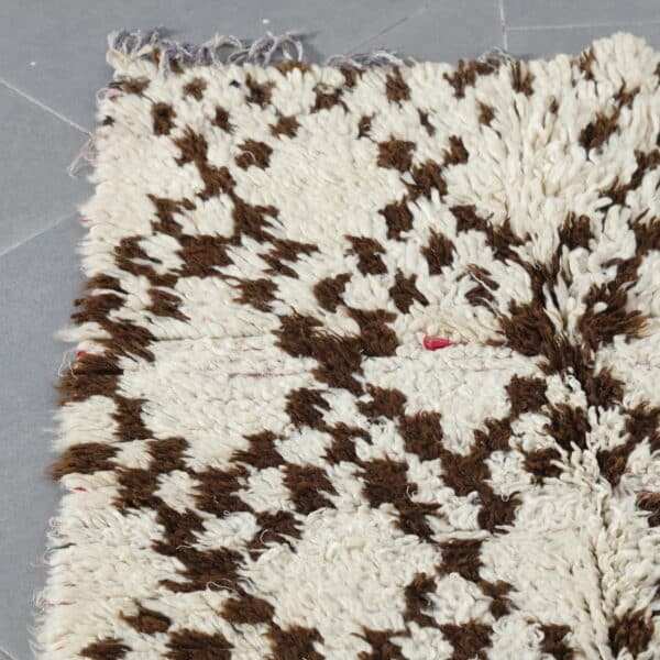 Vintage Beni Ourain 6.7x2.8 Ft – Moroccan Wool Rug - Image 4